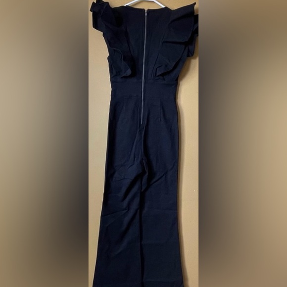 "Can’t Deny This" Denim Jumpsuit Size XS- Black Bell Bottom Pants. Brand New. - Picture 5 of 5